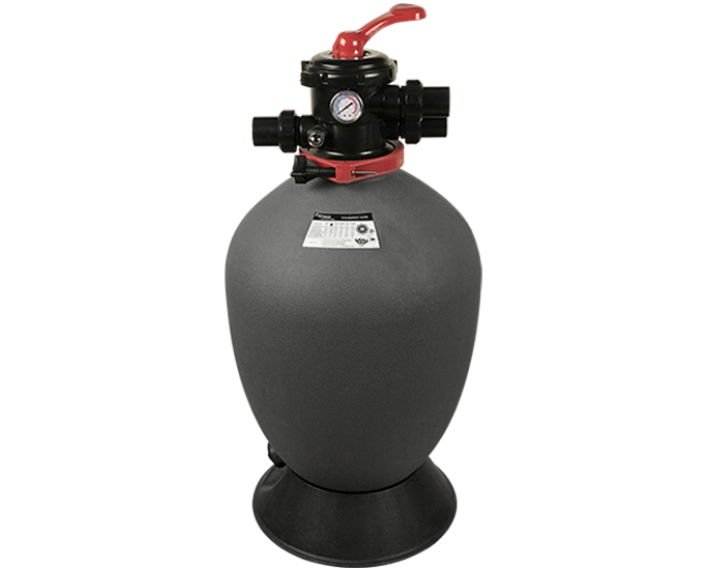 Top-out swimming pool high-speed filter