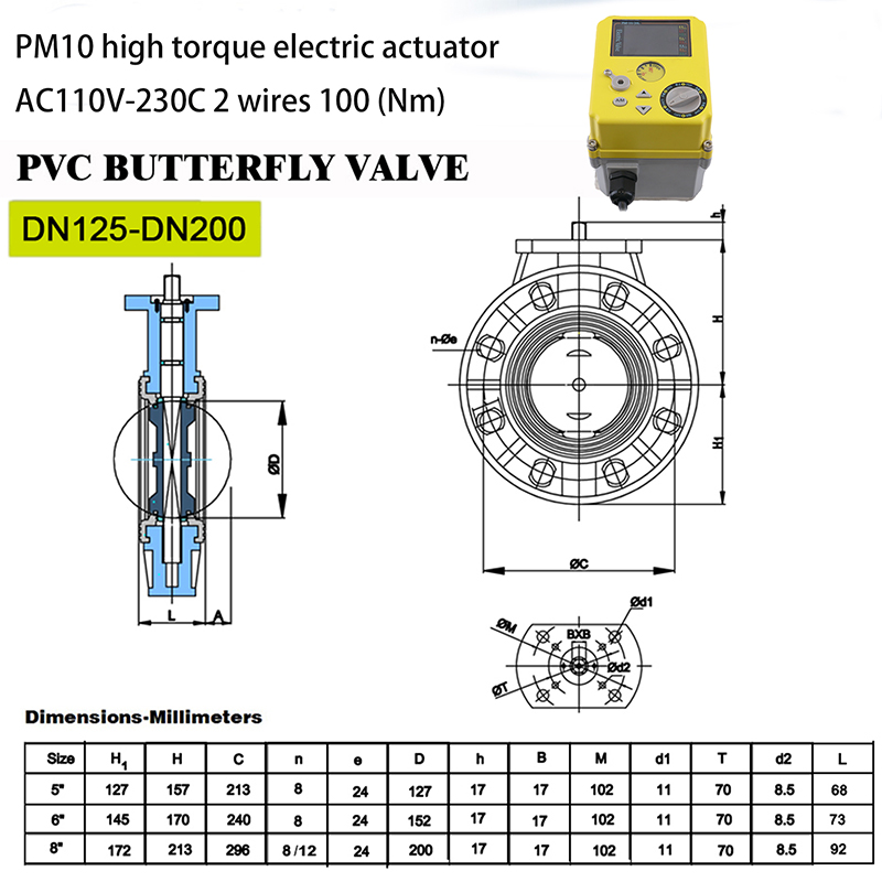 Intelligent electric butterfly valve