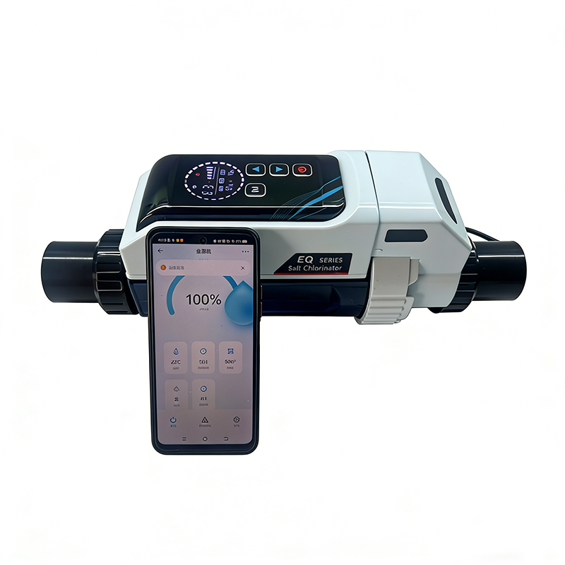 New Swimming Pool Electrolytic Chlorine Generator System, Supporting Mobile APP Control of the Chlorinator.